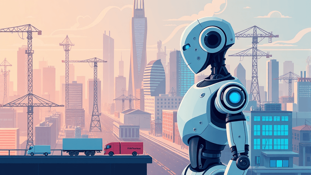 K-피지컬AI 얼라이언스: 로봇 두뇌 개발로 AI 경쟁력 강화 8 피지컬 AI의 미래 전망 (illustration 스타일)