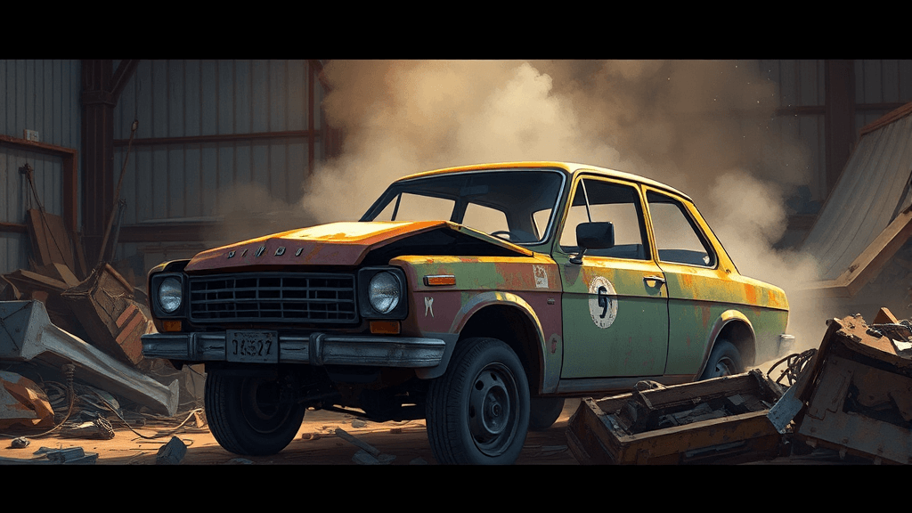 차량 압류, 원인부터 해제까지 A to Z 완벽 가이드 7 압류 차량, 폐차는 어떻게 해야 할까요? (realistic 스타일)