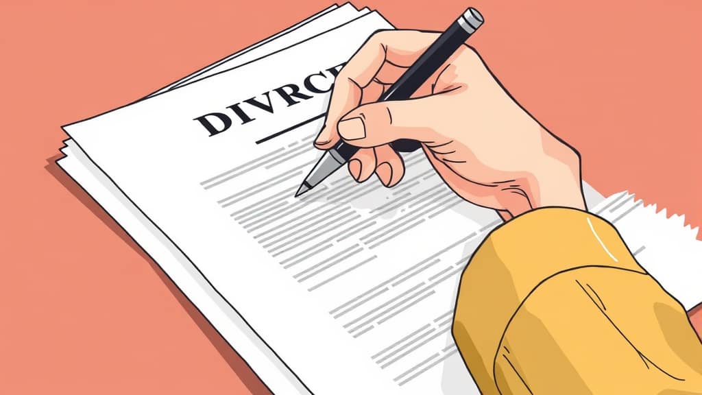 이혼 신고 완벽 가이드: 절차, 서류, 협의/재판 선택부터 이혼 후까지 3 필수 서류 완벽 준비: 이혼 신고 서류 총정리 (illustration 스타일)