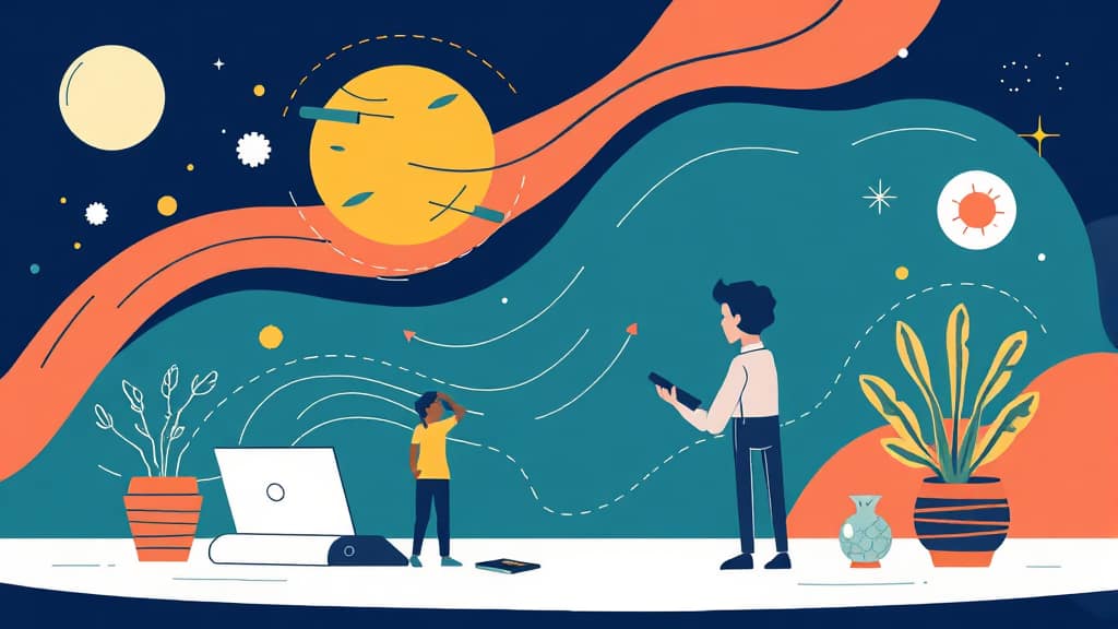 생성형 AI 검색 시대: SEO 넘어 GEO, 콘텐츠 생존 전략 3 AI 시대, 콘텐츠 제작자의 변화된 역할 (illustration 스타일)