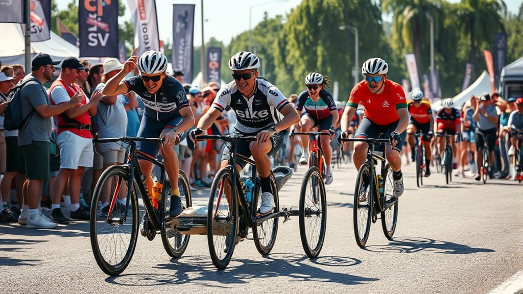 올보르 트라이크: 덴마크 자전거 축제의 모든 것 4 선수들의 열정, 관중의 환호 (realistic 스타일)