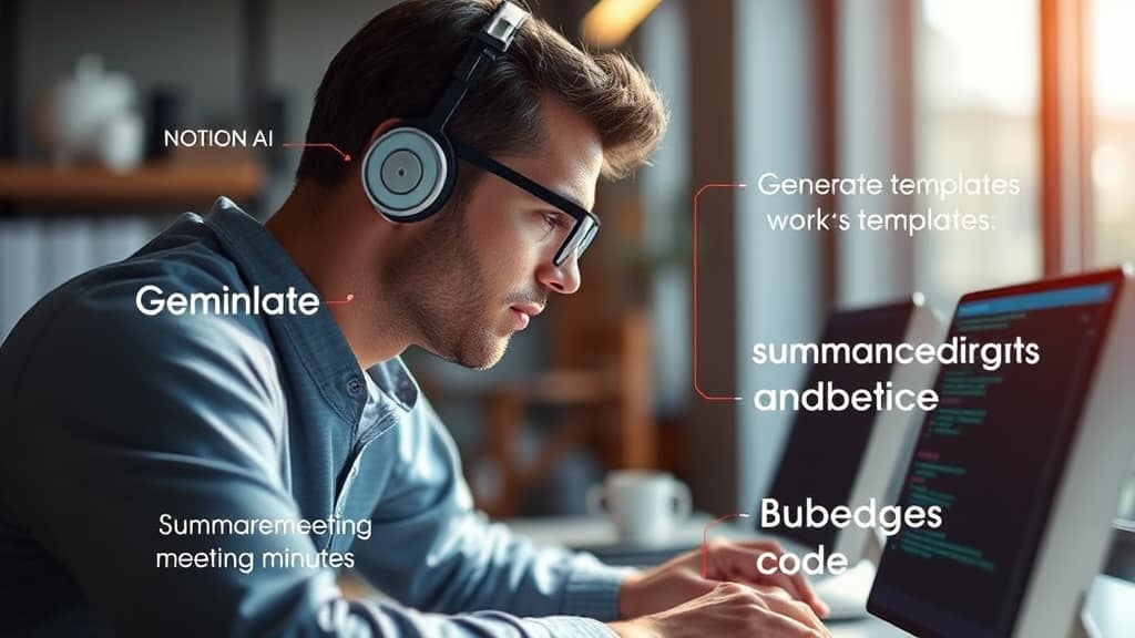 노션 AI, 업무 혁신 시작! 자동 요약부터 번역까지 완벽 활용법 6 실전 예시: 노션 AI로 업무 효율 높이기 (realistic 스타일)
