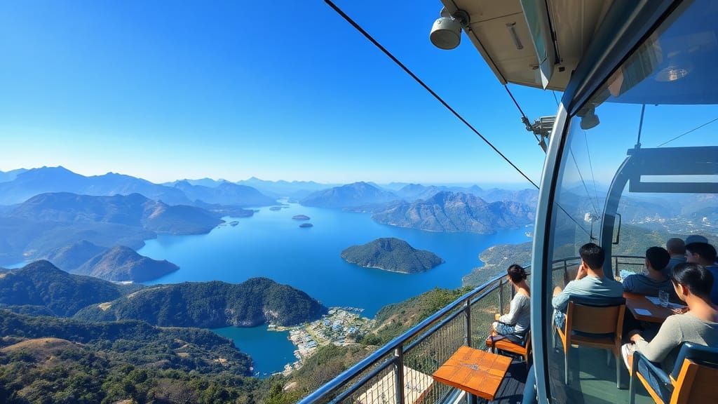 청풍호반 케이블카: 비봉산 정상 파노라마뷰와 숨겨진 여행 꿀팁 6 청풍호반 케이블카 이용 후기 및 여행 정보 (realistic 스타일)