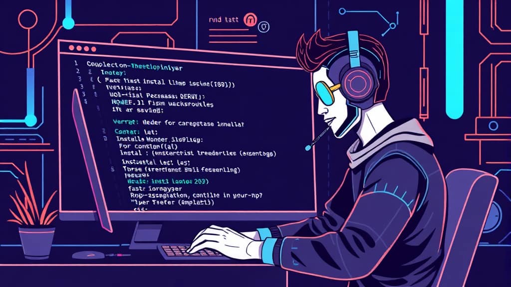 Gemini CLI 설치 및 시작 가이드 (illustration 스타일)