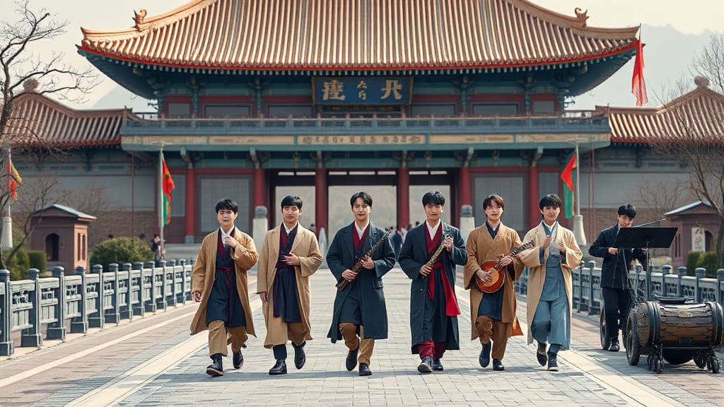 BTS 컴백 라이브 ARIRANG: 광화문 넷플릭스 생중계 완벽 가이드 4 광화문 라이브 공연의 모든 것: 연출, 규모, 그리고 특별한 의미 (realistic 스타일)